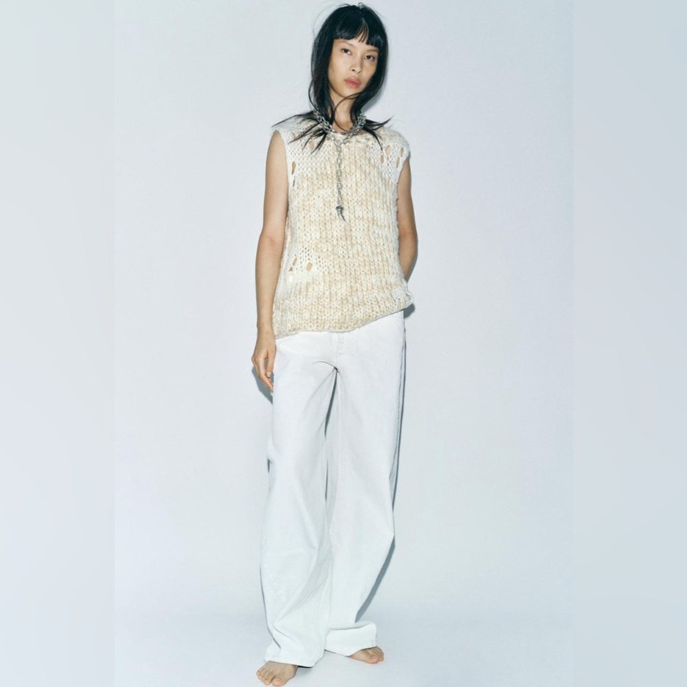 Zara Cream Knit Sweater